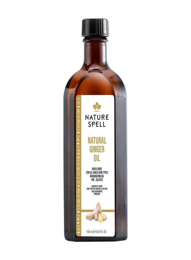 Nature Spell Ginger Oil for Hair & Body, Suitable for All Hair & Skin Types 5.07 Fl Oz - Image 1