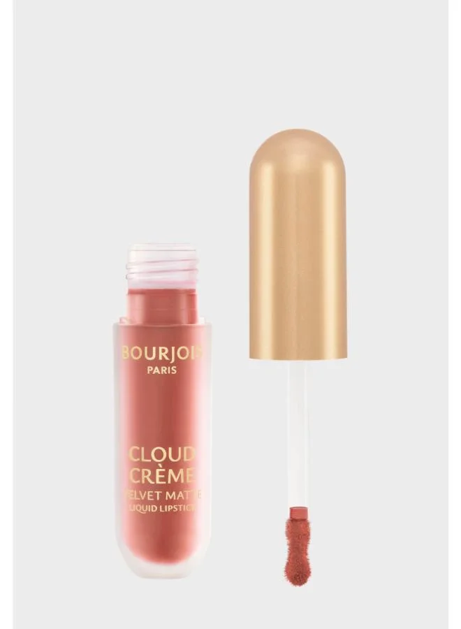Bourjois Paris Cloud Crème Velvet Matte Liquid Lipstick - 06 - Passion Peach, 3ml