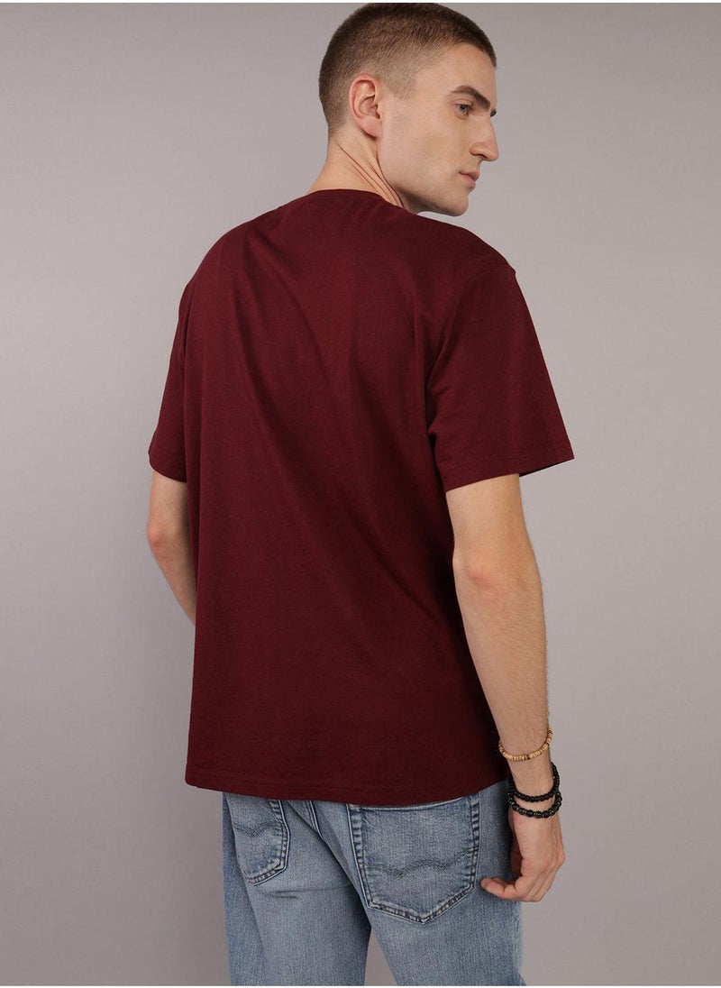 American Eagle - Embroidered Crew Neck Graphic T-Shirt - Image 1
