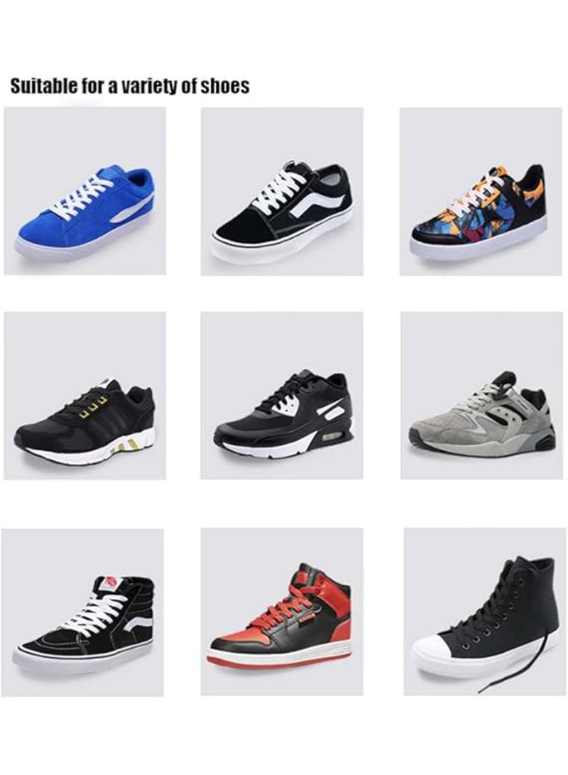 Bincoo 3 Flat Shoe Laces 8MM Single-Layer Flat Shoe Laces For Boys And Girls Shoes Suitable For Sports Leisure Mountaineering Basketball Shoes Laces Athletic Running Sneakers Shoes Boot Strings (Black) - Image 3