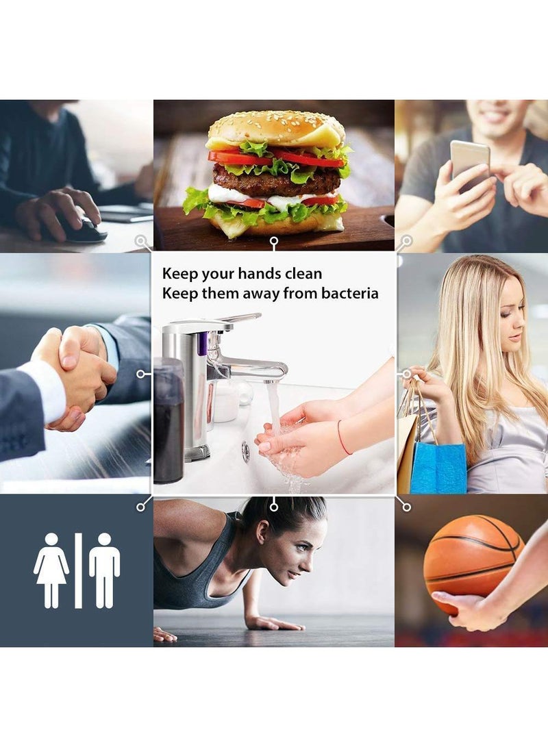 Sweet seven موزع صابون تلقائي بدون لمس - مستشعر حركة بالأشعة تحت الحمراء، من الفولاذ المقاوم للصدأ، موزع صابون يدوي خالي من اللمس، قاعدة مقاومة للماء مطورة - Image 5