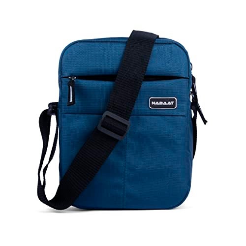 NABAAT Nylon Stylish Side Bag for Men Crossbody Sling Messenger Tablet Bags for Travel/Office/Business, Blue (SB-ULI-BLU-1) - Image 1