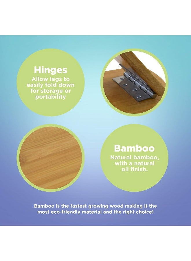 Bean Products Bean Products Bamboo Meditation Kneeling Bench - Best Design - Folding Legs - Portable - Ergonomic  - Image 4