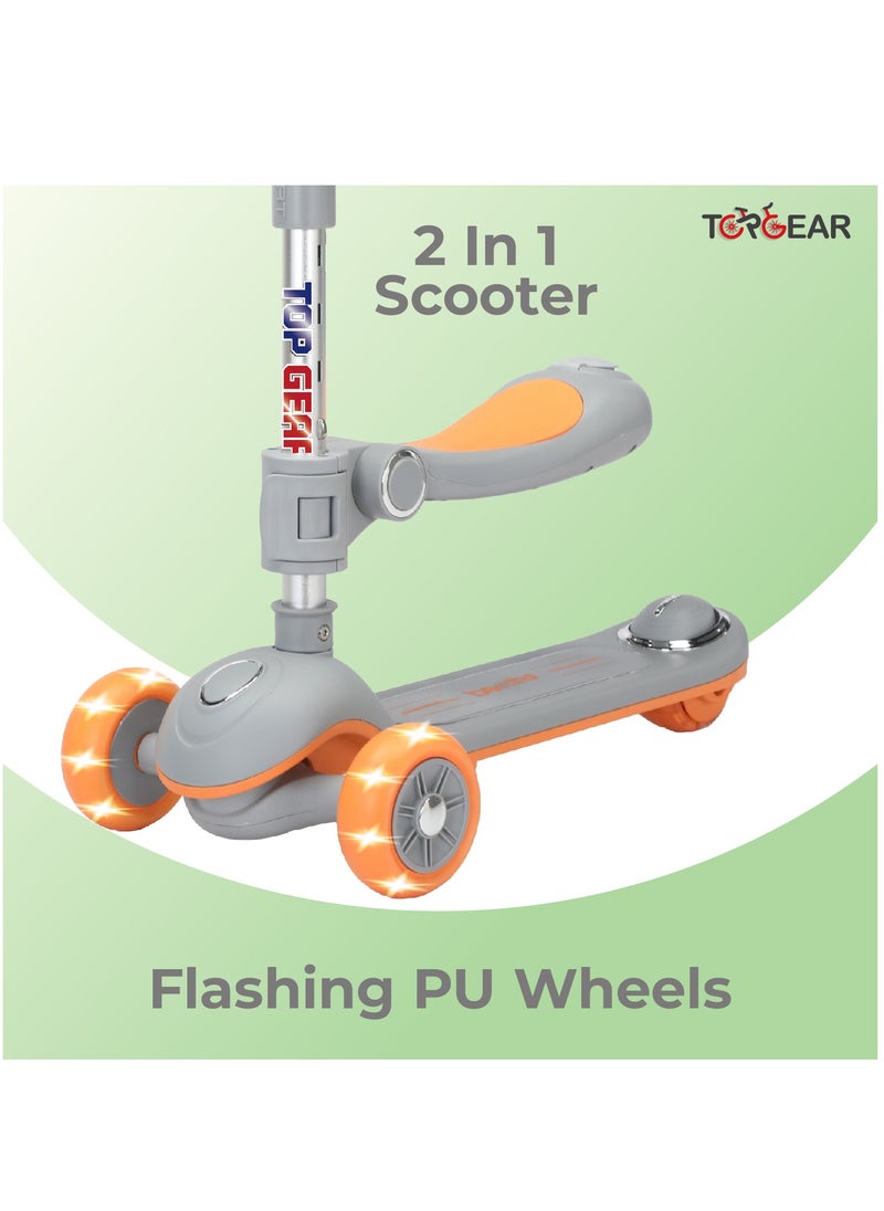 Top Gear Top Gear Toddler Scooter/Balance Bike TG 8027 with Music & Light, Ride On Toys for 2-12 Years - Pink  - Image 2