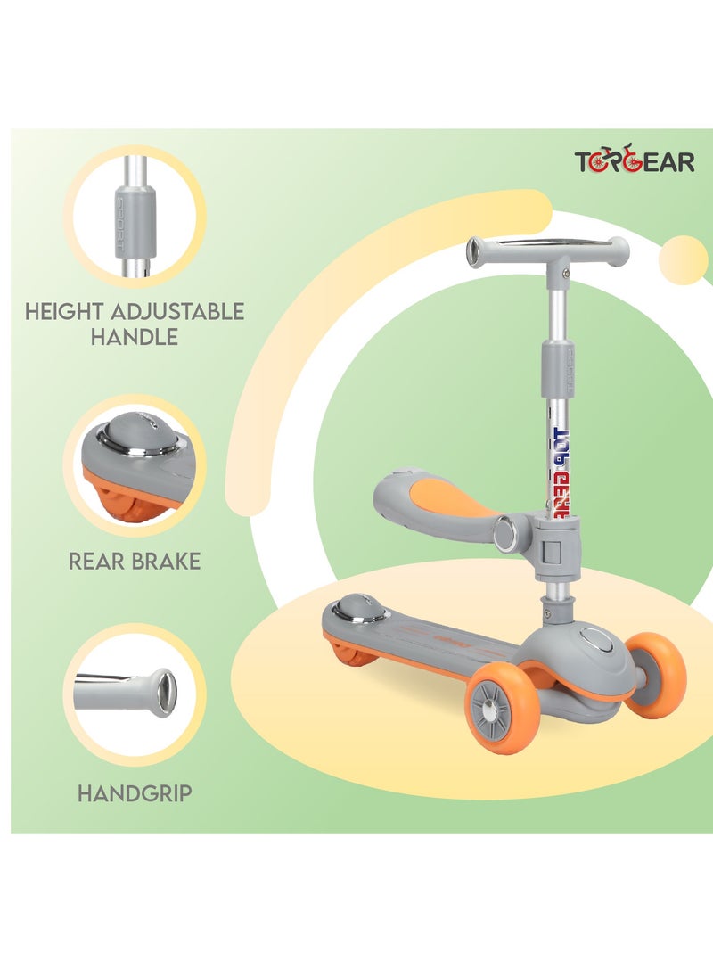Top Gear Top Gear Toddler Scooter/Balance Bike TG 8027 with Music & Light, Ride On Toys for 2-12 Years - Pink  - Image 3