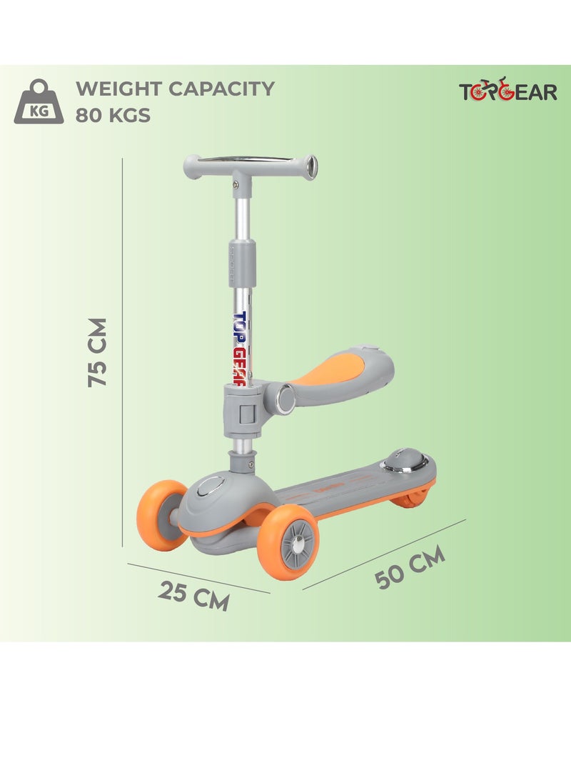 Top Gear Top Gear Toddler Scooter/Balance Bike TG 8027 with Music & Light, Ride On Toys for 2-12 Years - Pink  - Image 5