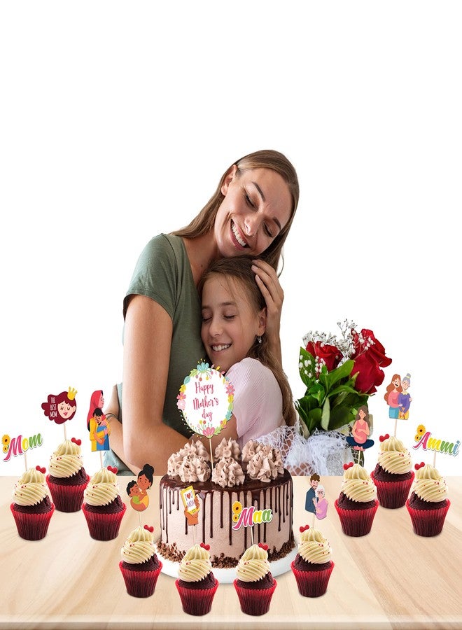 Festiko® Mother's Day Cake Topper, Mother's Day Decoration Supplies, Mother's Day Party Favors - Image 4