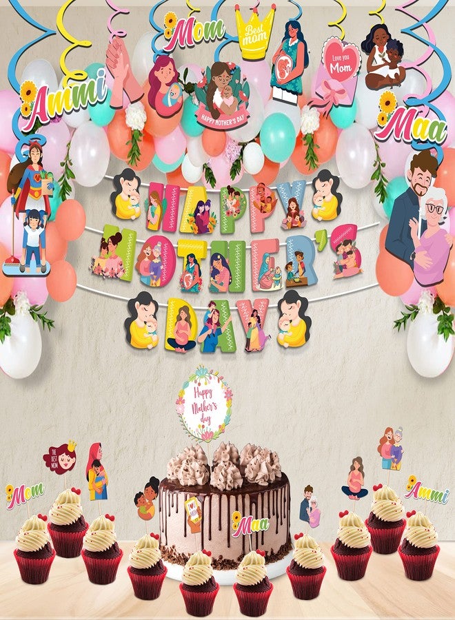 Festiko® Mother's Day Cake Topper, Mother's Day Decoration Supplies, Mother's Day Party Favors - Image 5