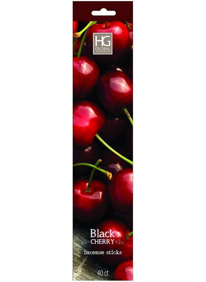Hosley - Highly Fragranced Black Cherry Incense Sticks 240 Pack Hand Fragranced Infused With Essential Oils Ideal Gift For Wedding Events Aromatherapy Spa Reiki Meditation Bathroom Setting W1 - Image 1