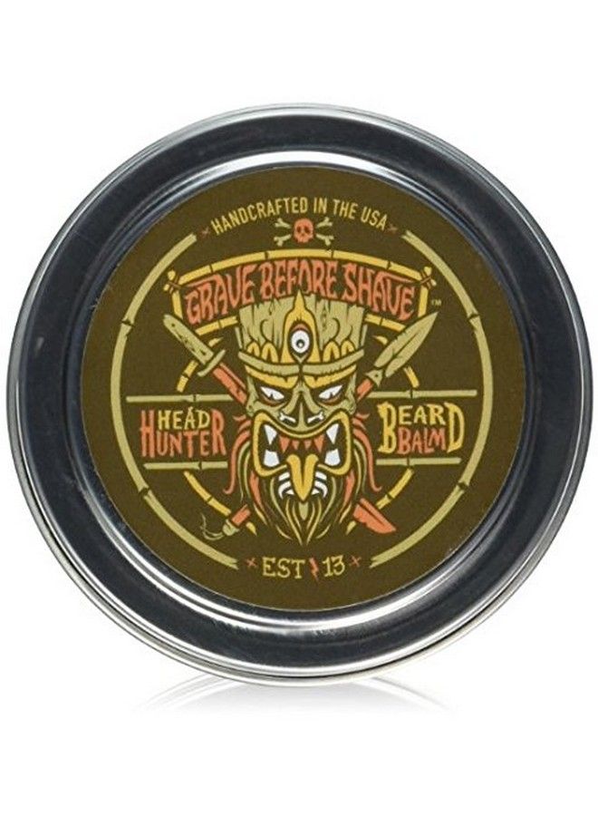 GRAVE BEFORE SHAVE ™ Head Hunter Beard Balm (Tropical Summer Aroma) (4 Oz.) - Image 2