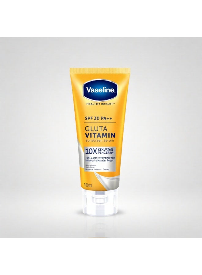 Vaseline Gluta Vitamin Sunscreen Serum SPF 30 PA++ 180ml | Lightweight Daily UV Protection - Image 1