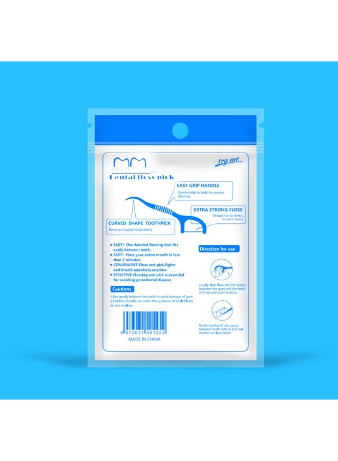 300pcs خيط محمول ، تنظيف الأسنان ، خيط الأسنان بدون استخدام غير متكافئ ، خيط ناعم ورقيق للفواكه للأسنان واللثة النظيفة - Image 2