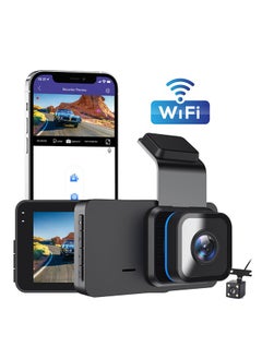 CAFELE Dash Cam, 2 Channel Dash Cam,WiFi 1080P Dash Cam Front and Inside, Dash Camera with Wide Angle, 24Hr Parking,Auto Safety Driving Recorder  - Image 1