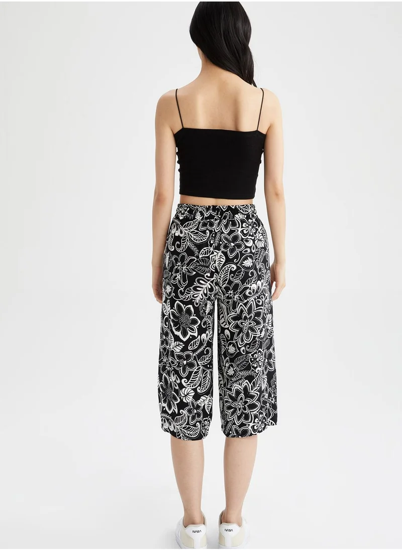 DeFacto Drawstring Printed Culottes