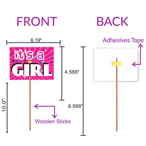 WOBBOX Baby Shower Combo of Party Props 16 Pcs & Jute Style Boy Or Girl We Love You Bunting Banner, with Mom to be Light Pink Sash, Baby Shower Decoration Item (Pack of 3) - Image 5
