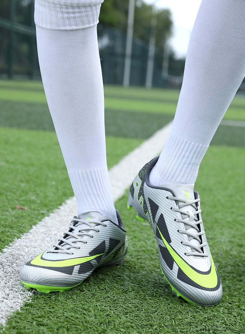 Football Cleats Unisex,Indoor Outdoor Low Top Soccer Shoes For Men And Women Lightweight Shock Resistant Training Boots Professional Turf Shoes Sport Athletic Ground Football Boots