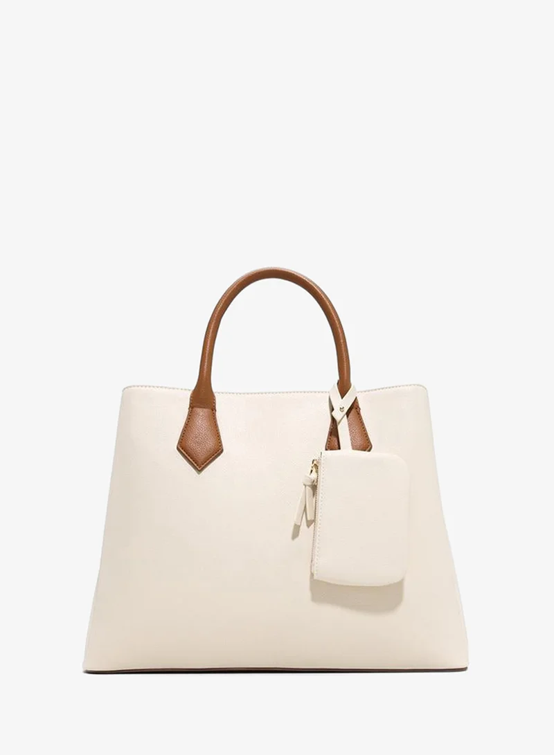 Charlottee Ladies Beige Satchel Bag