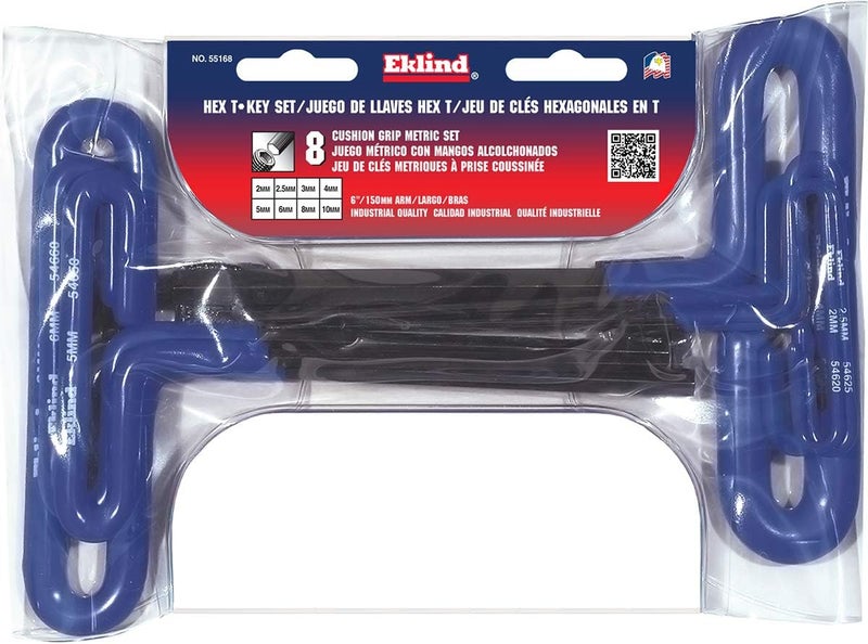 Eklind 55168 Cushion Grip Hex T-Key Wrench Set - Image 2