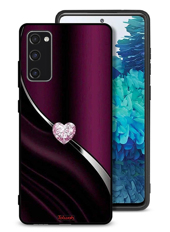 Tolwak Samsung Galaxy S20 FE Protective Case Cover Diamond Heart - Image 1