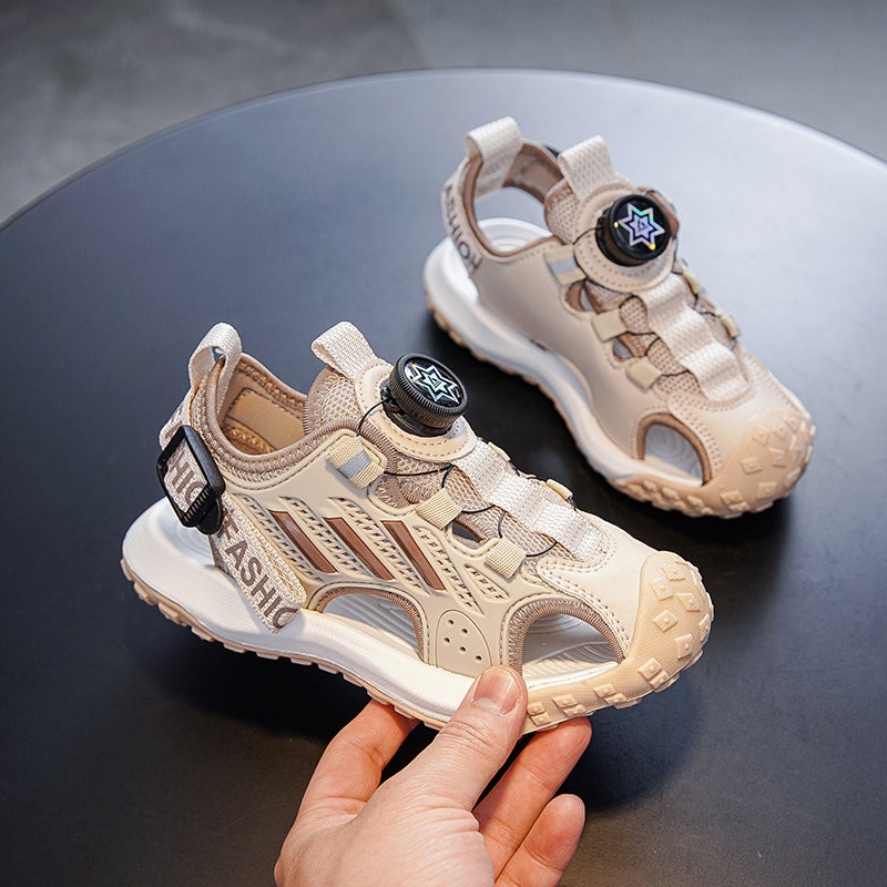Long Captain Children'S Toe Sandals Summer Lightweight Breathable Children'S Students Middle And Big Children'S Beach Sandals - Image 4
