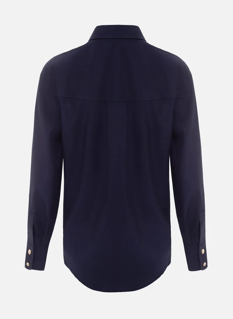 Lichi Loose shirt with accent buttons