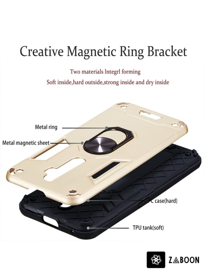 Zaboon Protective Case Cover For OPPO Reno2 Z & Reno2 F 2 in 1 Armour Series PC + TPU Protective Case with Ring Holder - Image 3