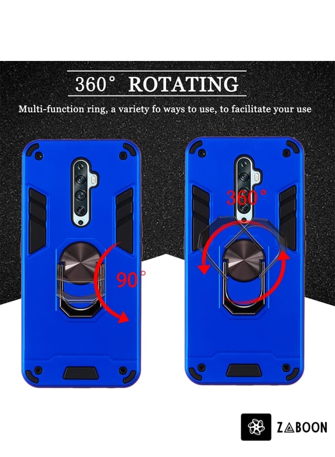 Zaboon Protective Case Cover For OPPO Reno2 Z & Reno2 F 2 in 1 Armour Series PC + TPU Protective Case with Ring Holder - Image 4