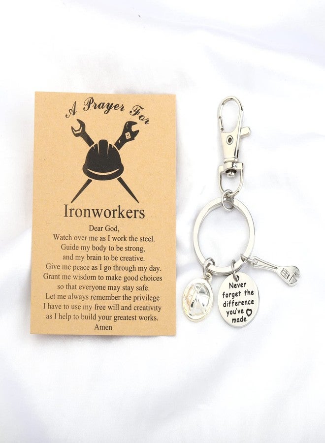 MYOSPARK Ironworker Constructing Working Keychain Gift for Ironworker Lover - Image 3