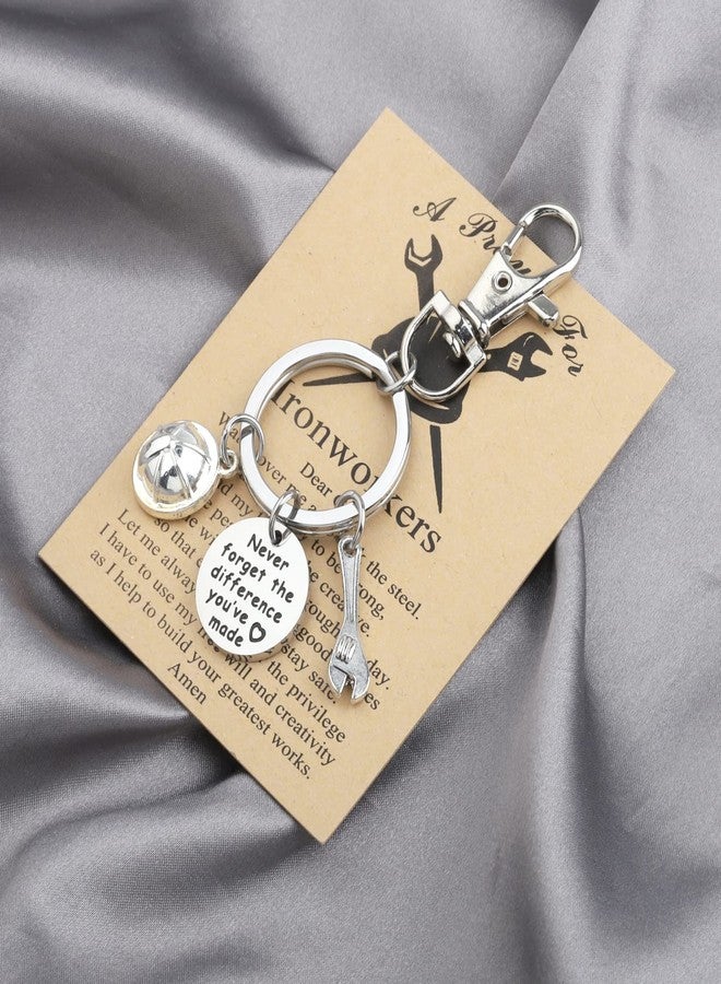 MYOSPARK Ironworker Constructing Working Keychain Gift for Ironworker Lover - Image 4