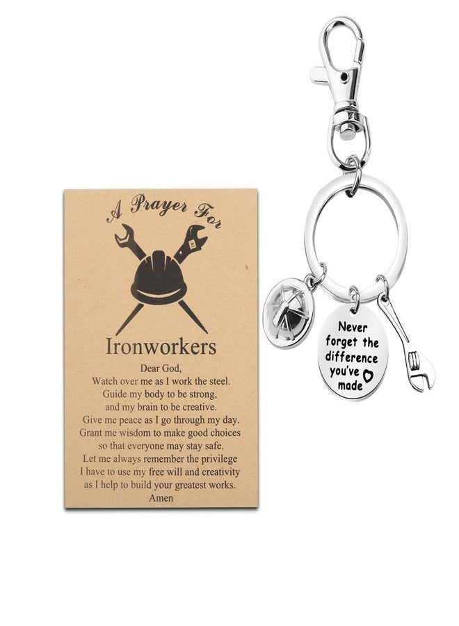 MYOSPARK Ironworker Constructing Working Keychain Gift for Ironworker Lover - Image 1
