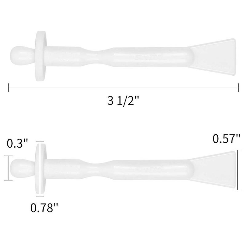 BlueZOO 60PCS Nose Wax Applicator Sticks Spatulas for Nostril Nasal Cleaning Ear Hairs Eyebrow Facial Hair Removal - Image 2