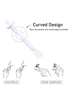 Bluezoo BlueZOO 60PCS Nose Wax Applicator Sticks Spatulas for Nostril Nasal Cleaning Ear Hairs Eyebrow Facial Hair Removal  - Image 3