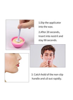 Bluezoo BlueZOO 60PCS Nose Wax Applicator Sticks Spatulas for Nostril Nasal Cleaning Ear Hairs Eyebrow Facial Hair Removal  - Image 5