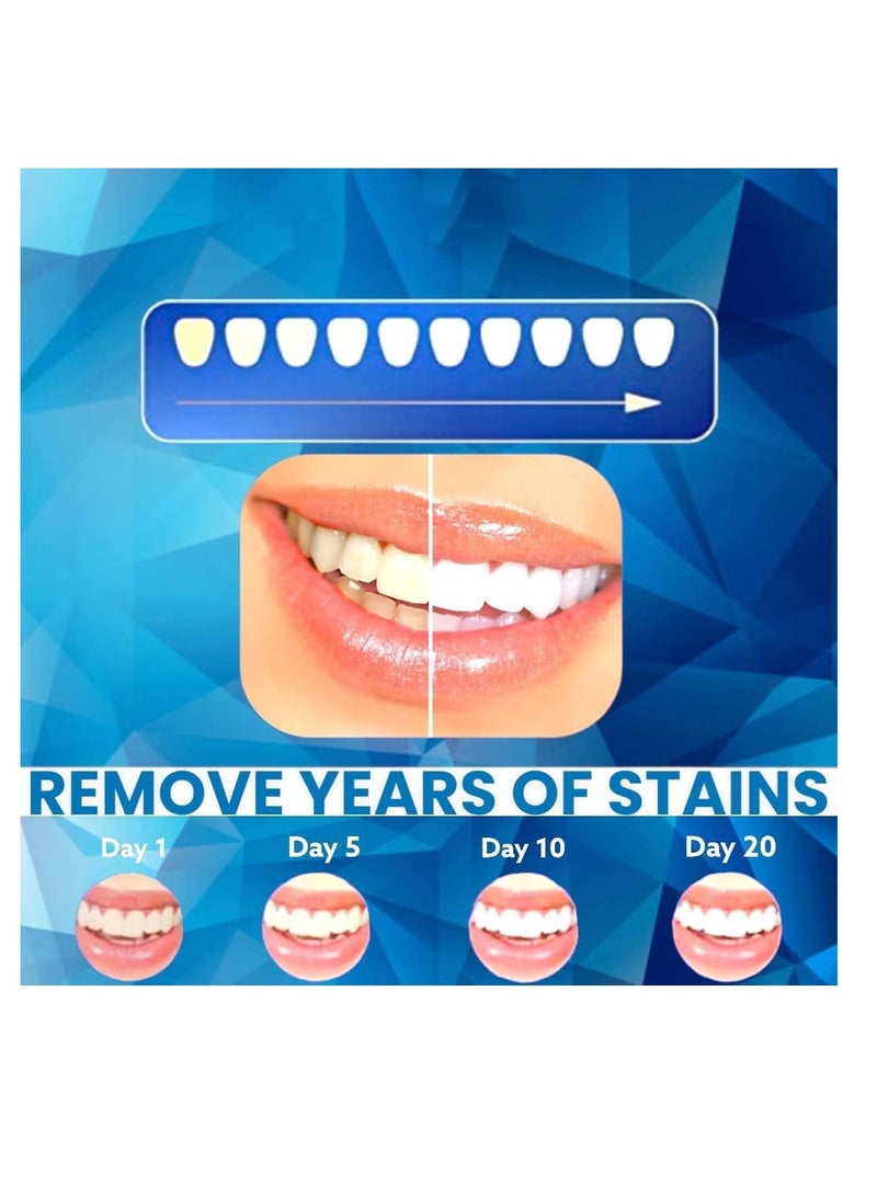 Zikra Premium Teeth Whitening Strips 28 Peroxide Free Strips Non-Sensitive Teeth Whitening Removes Deep Stains Teeth Teeth Whitening Strips, Tooth Whitening Kits, at Home Teeth whitening Strips - Image 4