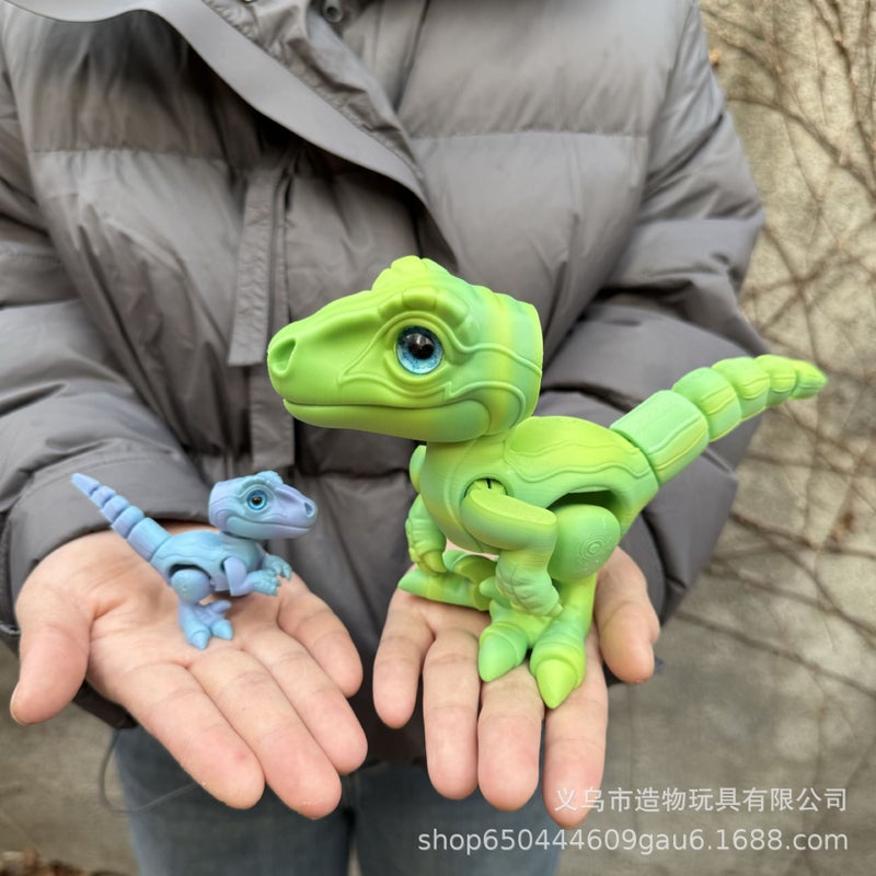 3D Printed Velociraptor Dinosaur Toy Figure Decoration Gift - Image 3