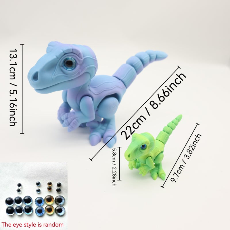 3D Printed Velociraptor Dinosaur Toy Figure Decoration Gift - Image 4