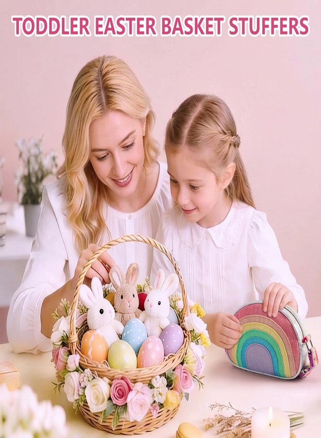 cotmcor Toddler Purse Easter Basket Stuffers for Kids: 2 3 4 5 6 7 8 Year Old Girl Birthday Gift, Little Girls Purses Wallet, Cute Rainbow Crossbody Bag with Adjustable Strap - Image 2