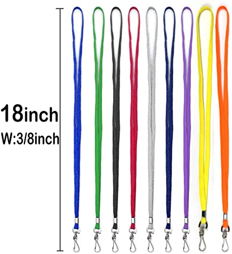 Bird Fiy Blue Lanyard 100 Pack Bulk Badge Lanyards for ID Badges Neck Cruise Name Tag ID Holder - Image 2
