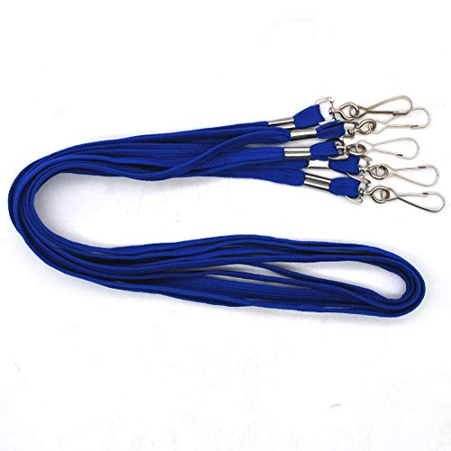 Bird Fiy Blue Lanyard 100 Pack Bulk Badge Lanyards for ID Badges Neck Cruise Name Tag ID Holder - Image 3