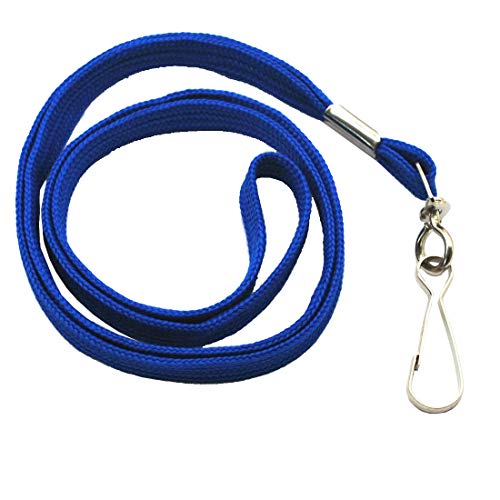 Bird Fiy Blue Lanyard 100 Pack Bulk Badge Lanyards for ID Badges Neck Cruise Name Tag ID Holder - Image 4