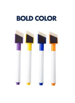 Bonita 12 Pieces Magnetic Dry Erase Markers Whiteboard Erase Marker with Erasers Cap for School and Office, 6 Assorted colors  - Image 4
