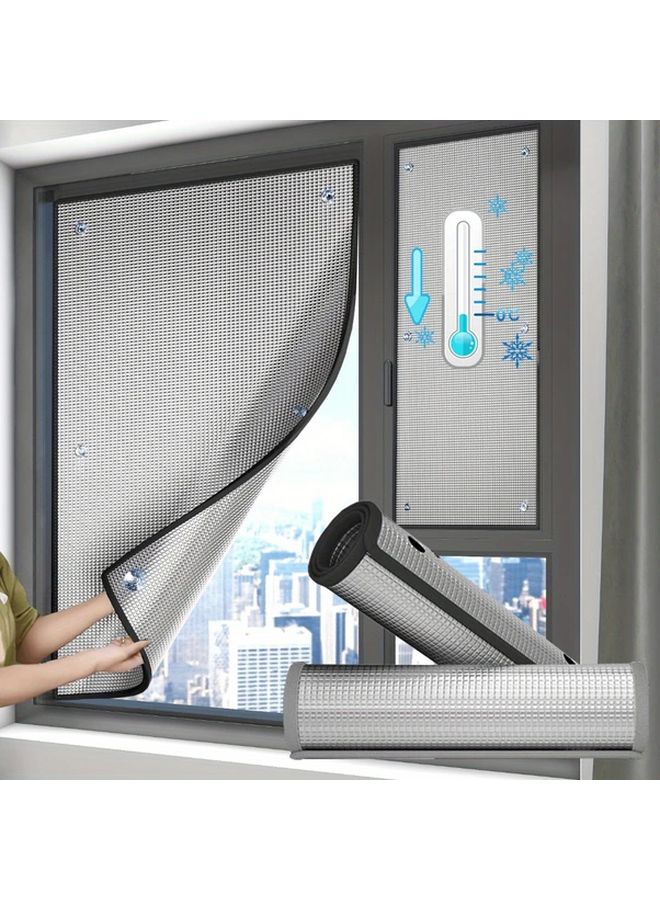 Blackout Window Film Sun Shade UV Protection Heat Insulation 19.69x39.37 Inch - Image 3
