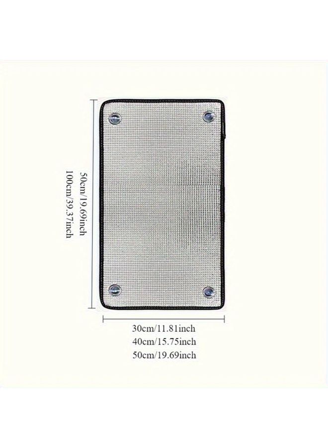 Blackout Window Film Sun Shade UV Protection Heat Insulation 19.69x39.37 Inch - Image 5