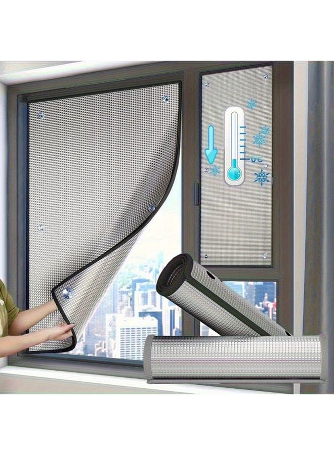 Blackout Window Film Sun Shade UV Protection Heat Insulation 19.69x39.37 Inch - Image 1