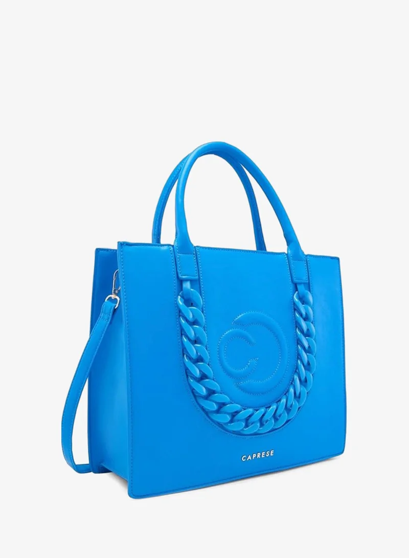 CAPRESE Caprese Roxana Tote Bag, Medium-Blue | Stylish Handbag for Women | Spacious, Versatile Office & Daily Essentials Tote | Top Zip Closure