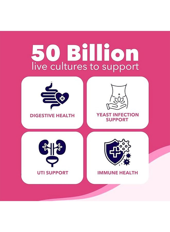 Bio360 Probiotics for Women Vaginigal Health - Supports pH Balance, Vaginal, Urinary, & Digestive Health - 50 Billion CFU & 15 Unique Strains for Healthy Vaginal Odor & Vaginal Flora - Shelf Stable - Image 3