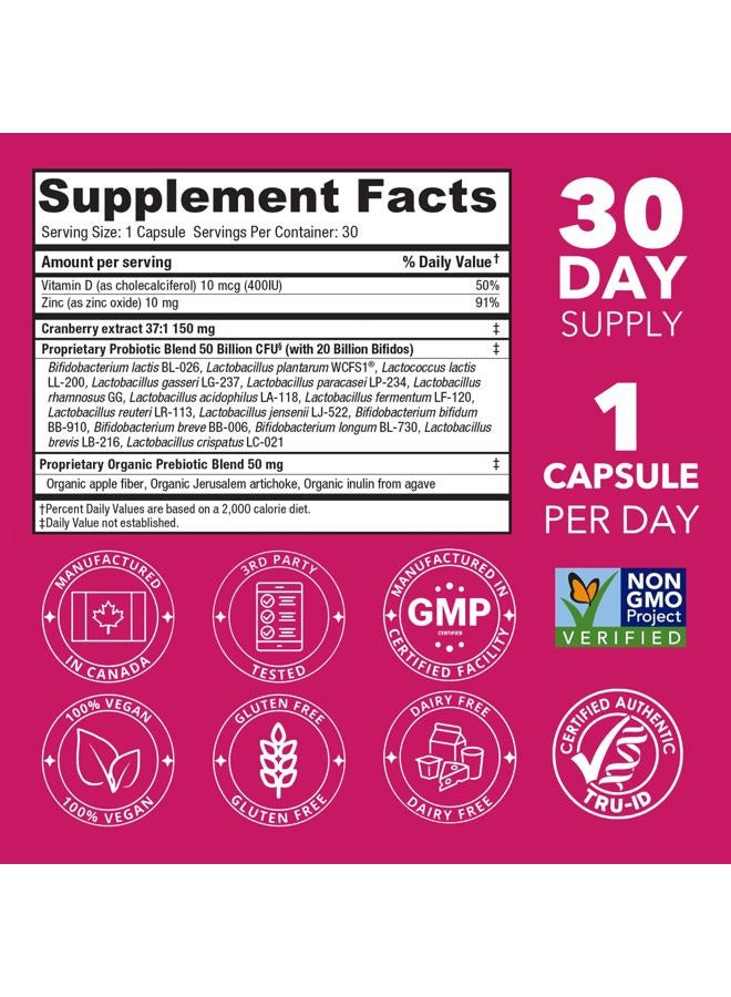 Bio360 Probiotics for Women Vaginigal Health - Supports pH Balance, Vaginal, Urinary, & Digestive Health - 50 Billion CFU & 15 Unique Strains for Healthy Vaginal Odor & Vaginal Flora - Shelf Stable - Image 5