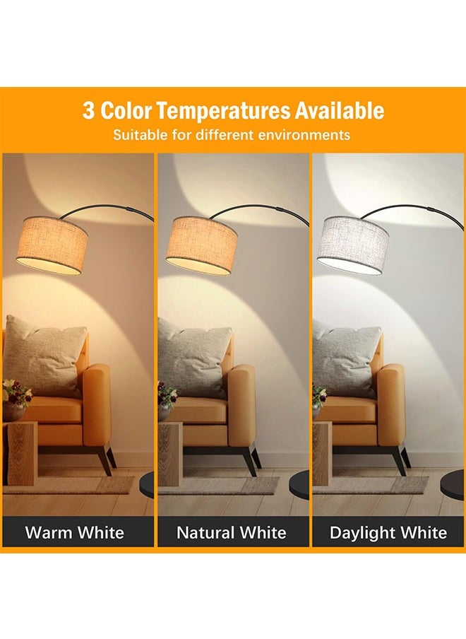 تخيل - مصباح أرضي مع لمبة معدنية LED 12 واط ضوء دافئ 185x38 سم - Image 1
