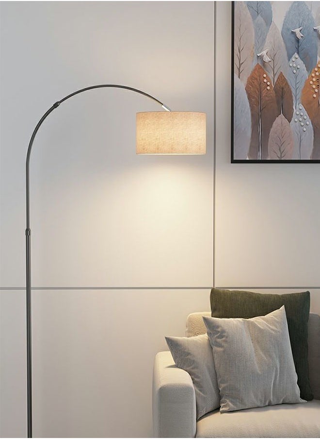 تخيل - مصباح أرضي مع لمبة معدنية LED 12 واط ضوء دافئ 185x38 سم - Image 1