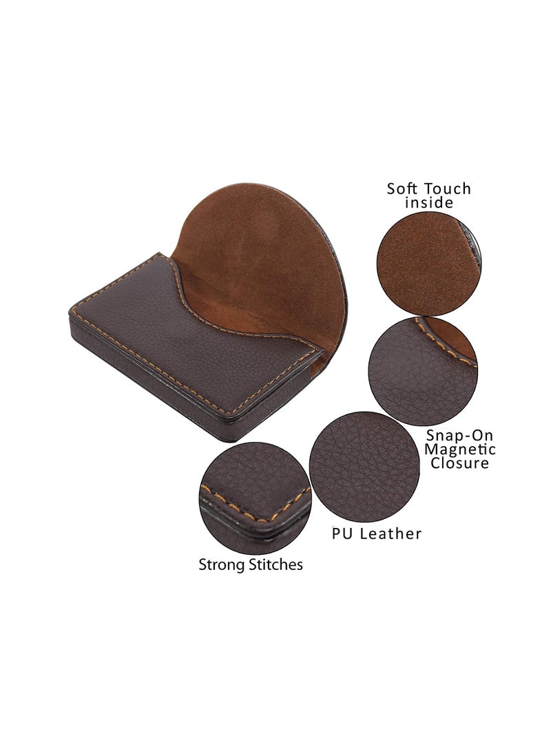 NISUN PU Leather Small Pocket Sized Credit Card Holder Wallet  100 X 65 X 14 mm - Image 3